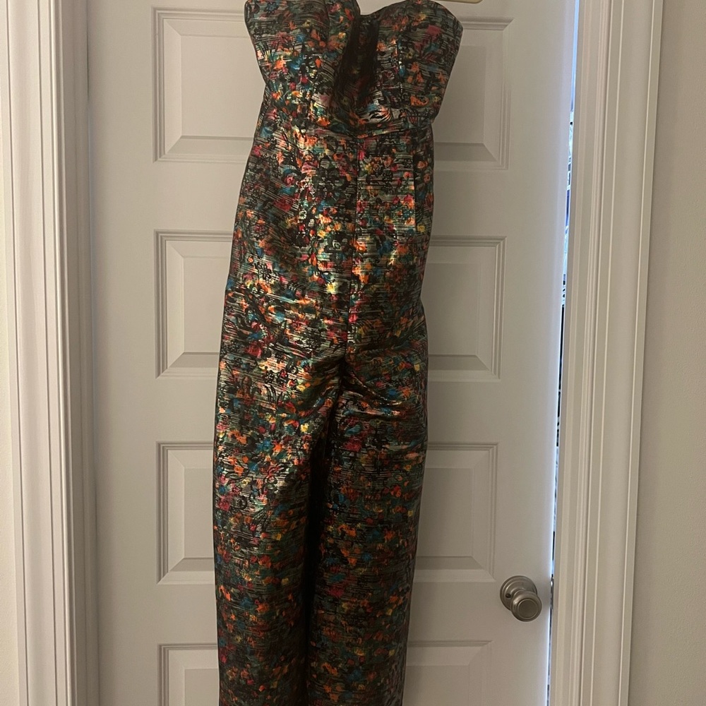 Floral Strapless Jumpsuit